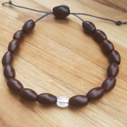 Bracelet homme médaille miraculeuse argent.