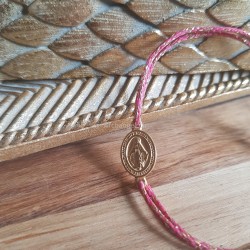 Bracelet coulissant médaille Marie