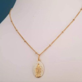 Pendentif médaille miraculeuse.