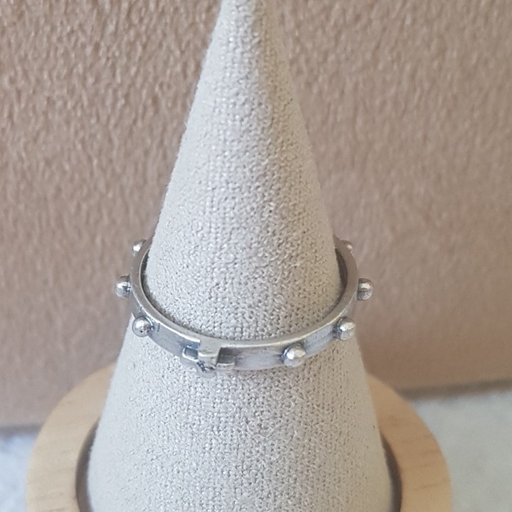 bague dizainier argenté