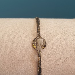 Bracelet Vierge Marie argent et or