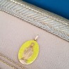 Médaille miraculeuse jaune limoncello.