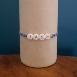 Bracelet  JVSM bleu embruns