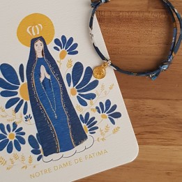 Bracelet et carte de Fatima assortis