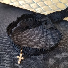Bracelet croix strass