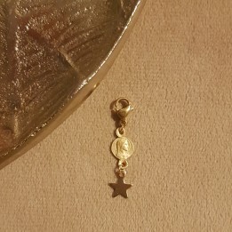 Médaille ancienne et mousqueton