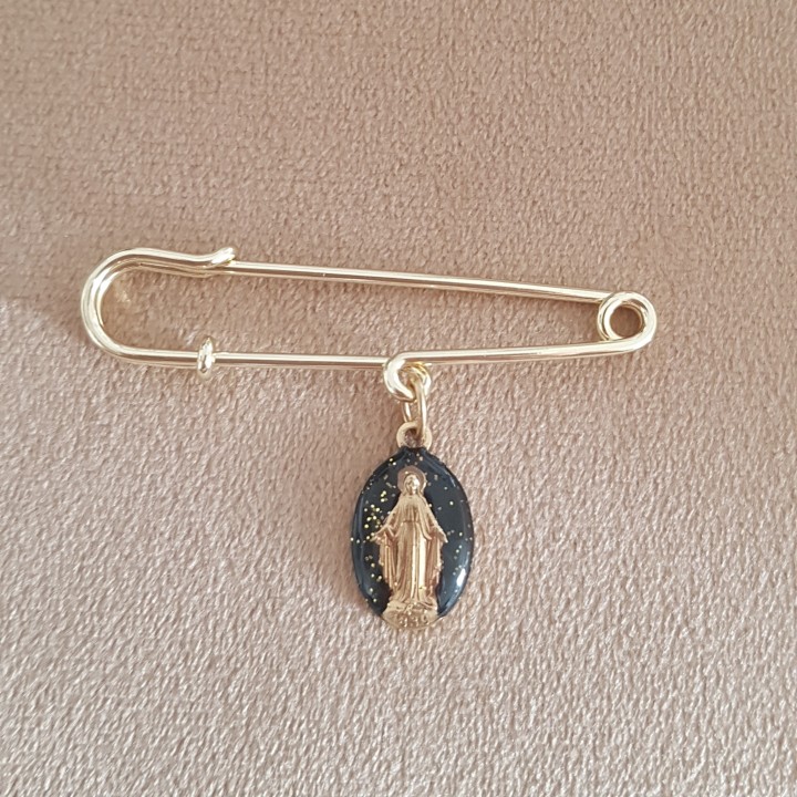 Broche médaille miraculeuse.