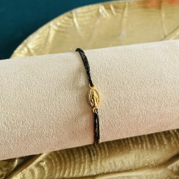 Bracelet médaille miraculeuse plaqué or