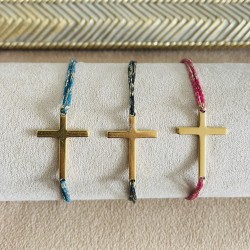Bracelet coulissant croix