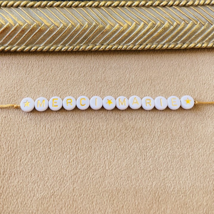 Bracelet "Merci Marie".
