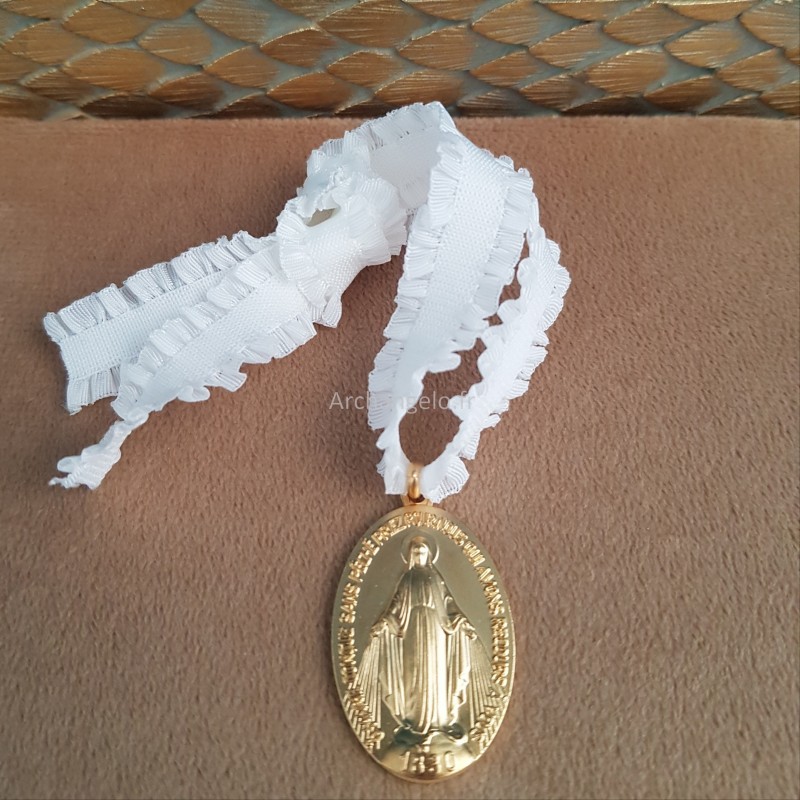 Médaille de berceau: médaille miraculeuse, cadeau baptême, parrain, marraine, cadeau de baptême, enfant de Dieu