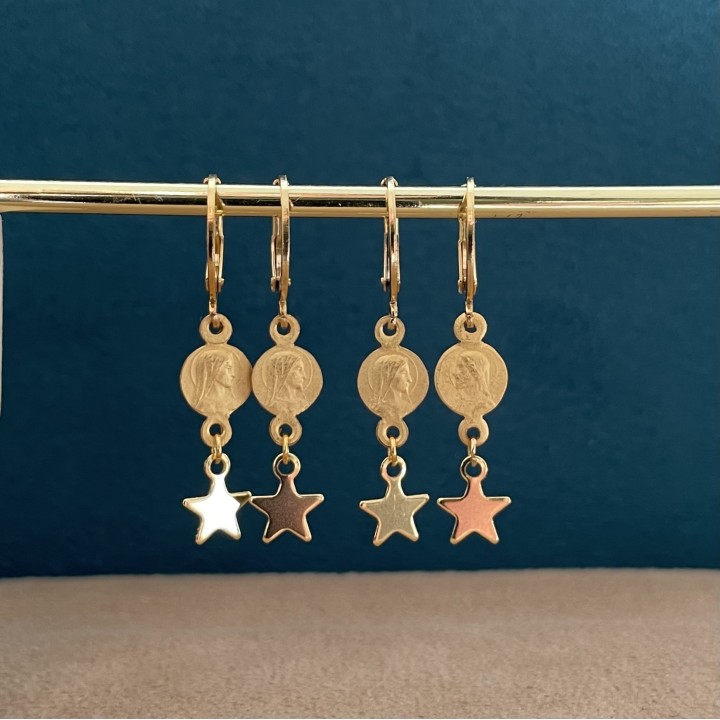 Boucles d'oreilles "céleste"