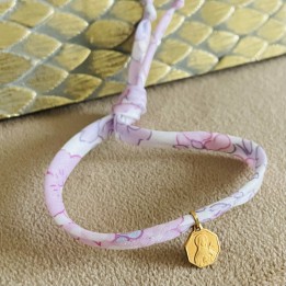 Bijoux religieux: bracelet  Liberty coulissant Sainte Thérèse de l'Enfant Jésus