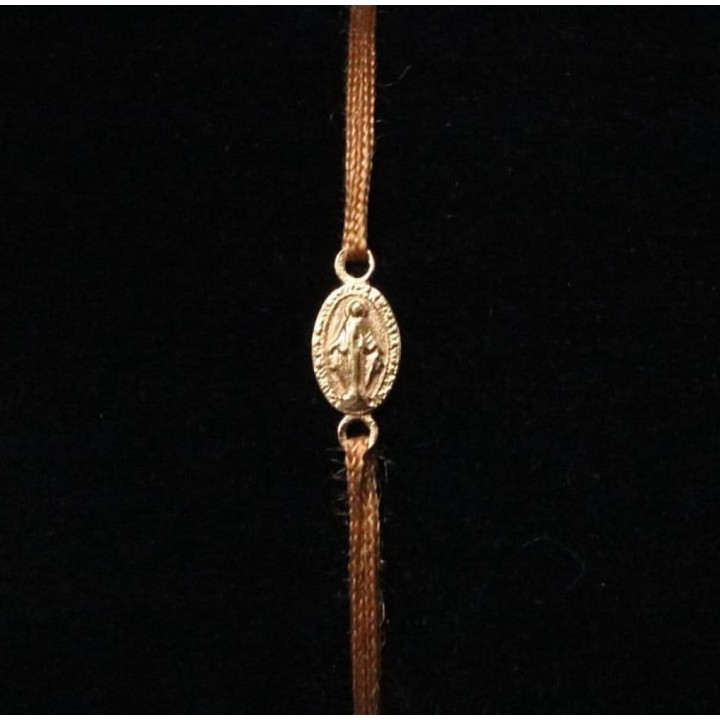 Bracelet médaille miraculeuse plaqué or