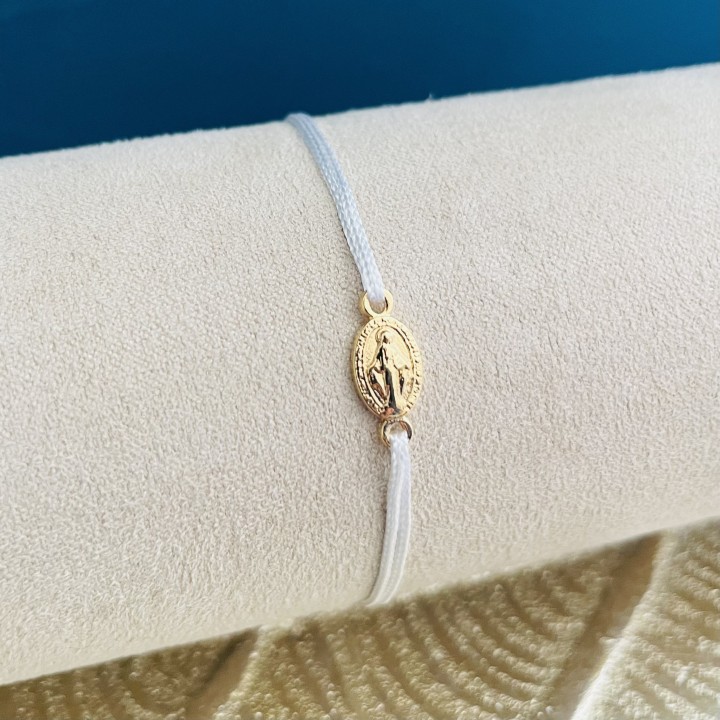 Bracelet médaille miraculeuse plaqué or