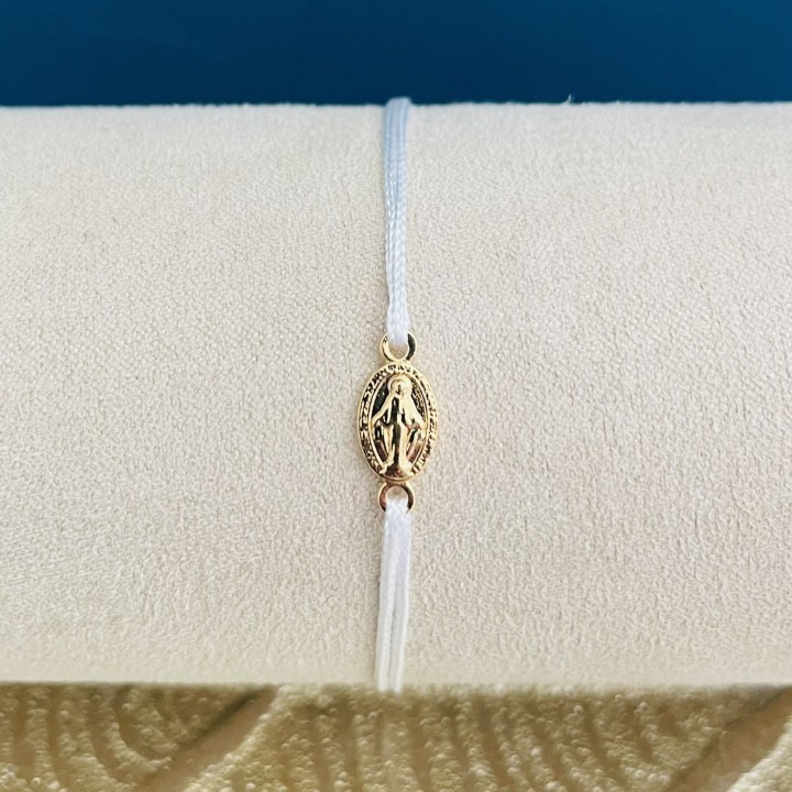 Bracelet médaille miraculeuse plaqué or