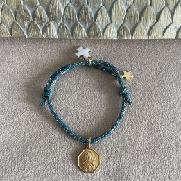 Médaille galvanisé or ancienne de sainte Thérèse de l'Enfant Jésus.