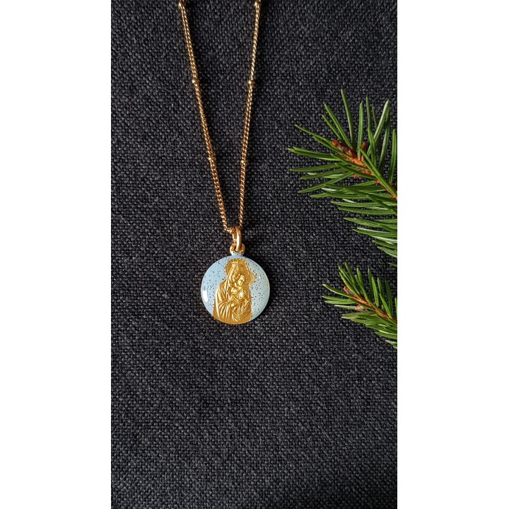 Collier du scapulaire de Notre Dame.