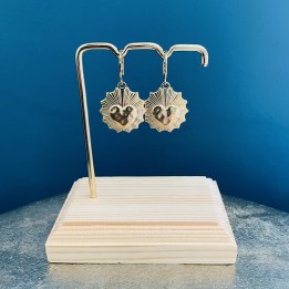 Boucles d'oreilles du Cœur Sacré .
