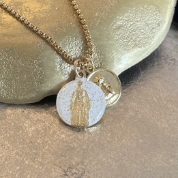 Médaille ronde de Notre Dame de Rocamadour