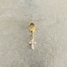 Breloque croix strass