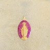 médaille miraculeuse violet et or.