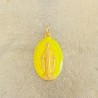 Médaille miraculeuse jaune limoncello.