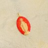 Médaille miraculeuse rouge vif .