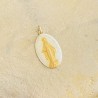 médaille miraculeuse  blanc et or.