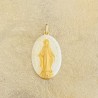 médaille miraculeuse  blanc et or.