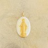 médaille miraculeuse  blanc et or.