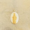 médaille miraculeuse  blanc et or.