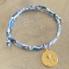 Bijoux religieux:bracelet coulissant Liberty du petit Jésus Roi d'Amour .
