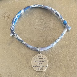 Bijoux religieux:bracelet coulissant Liberty du petit Jésus Roi d'Amour .