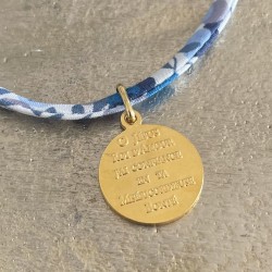 Bijoux religieux:bracelet coulissant Liberty du petit Jésus Roi d'Amour .