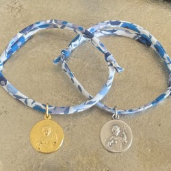Bijoux religieux:bracelet coulissant Liberty du petit Jésus Roi d'Amour .