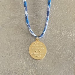 Pendentif Liberty et médaille miraculeuse.