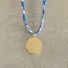 Pendentif Liberty et médaille miraculeuse.