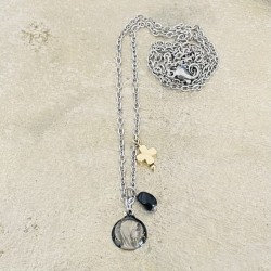 Collier Virgo Maria, le collier religieux marial collier médaille mariale