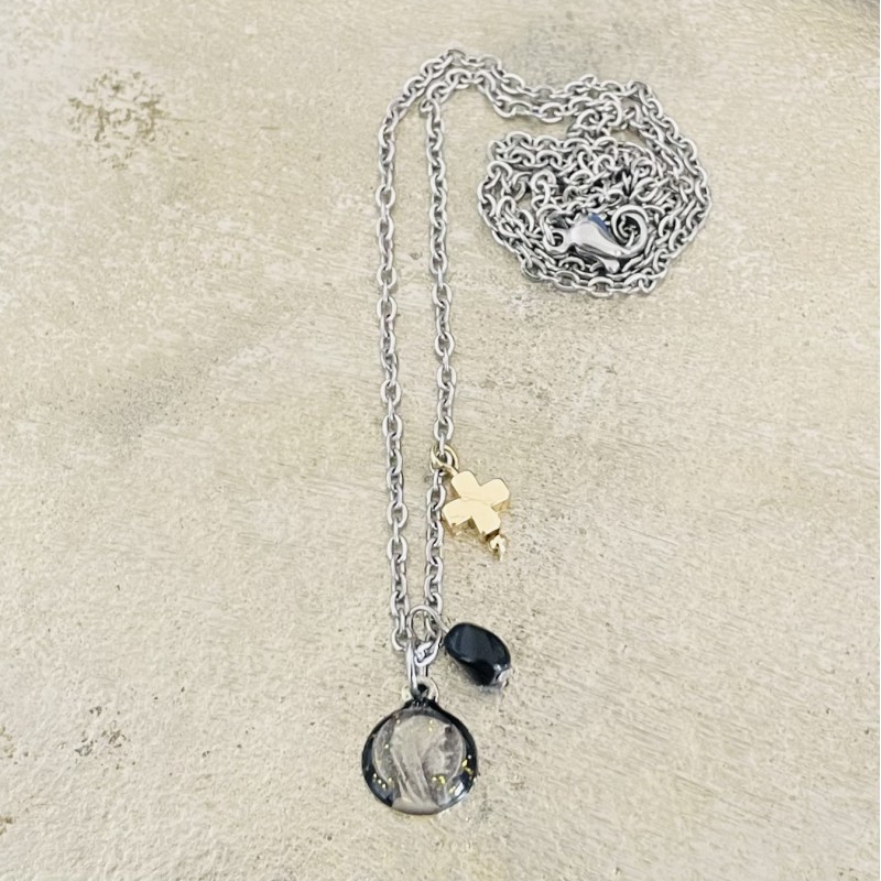 Collier Virgo Maria, le collier religieux marial collier médaille mariale Collier Virgo Maria, le collier religieux marial collier médaille mariale