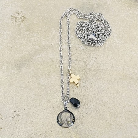 Collier Virgo Maria, le collier religieux marial collier médaille mariale