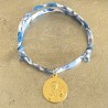 Bijoux religieux:bracelet coulissant Liberty du petit Jésus Roi d'Amour .