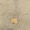 Médaille du scapulaire plaqué or.