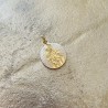 Médaille ronde de  Sainte Anne et de la Vierge Marie enfant.