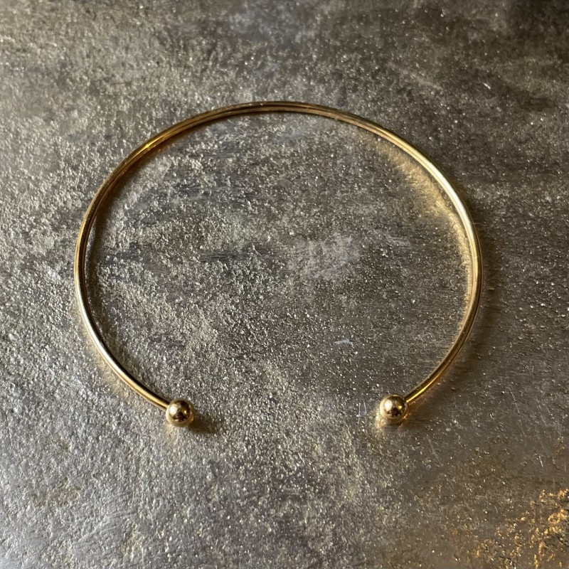 Bracelet jonc plaqué or 24 k de haute qualité. Bracelet jonc plaqué or 24 k de haute qualité.
