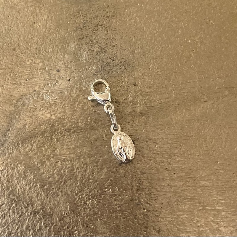 Médaille miraculeuse et mousqueton argent massif.