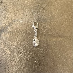 Médaille miraculeuse et mousqueton argent massif.