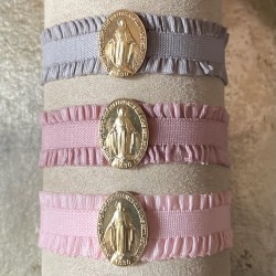 Bracelet froufrou médaille miraculeuse.