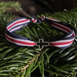 Bracelet homme médaille miraculeuse argent.