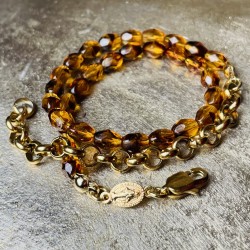 Bracelet religieux en émaux de Briare et sa jolie  médaille miraculeuse.